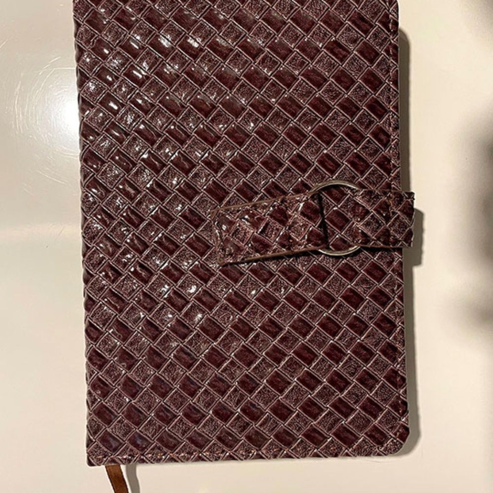 Basketweave Vinyl Lined Journal